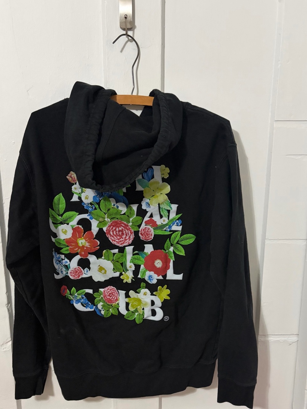 Anti Social Social Club Wake Up
Black Floral Hoodie